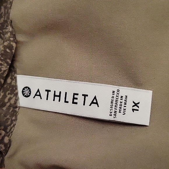 ATHLETA | Green Viper Print Athletic Long Sleeve Top Comfy Soft - size 2X - Picture 10 of 12